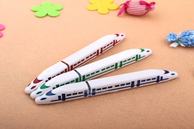 Train Shape Ballpoint Pen with Light