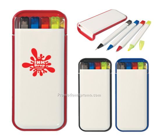4 In 1 Writing set, Pocket set, Highlighter set