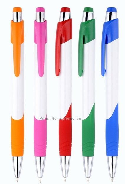 Imprinted promotional plastic ballpoint pen