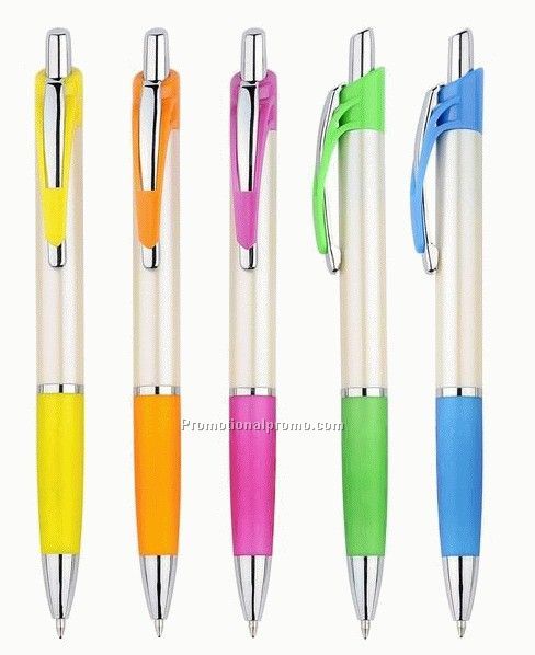 Pastic ballpoint pen with customized logo