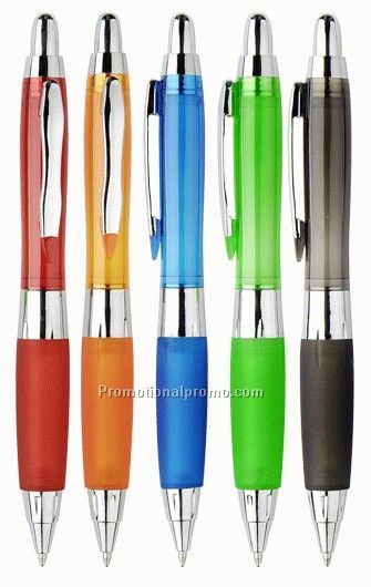 Promotional cheap ballpoint pen with metal clip