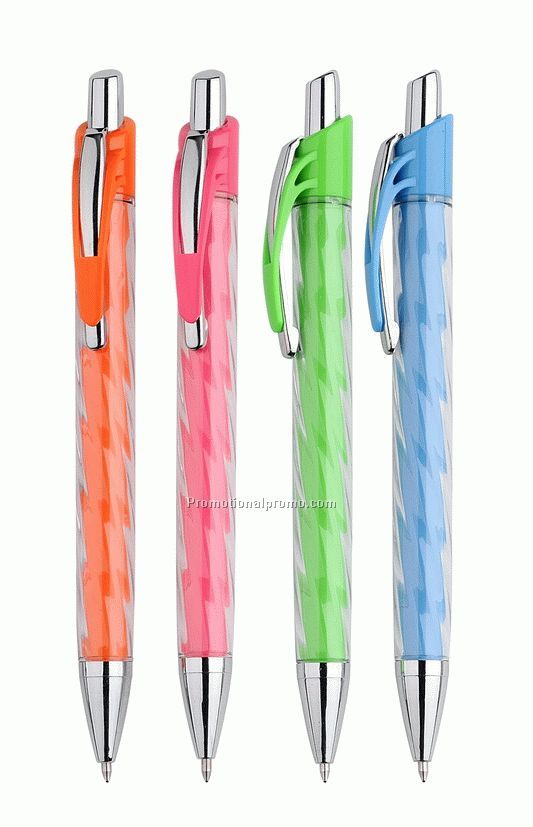 Promotional plastic ballpoint pen