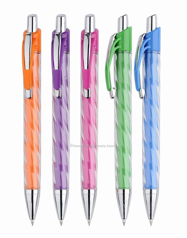 Promotional plastic ballpoint pen