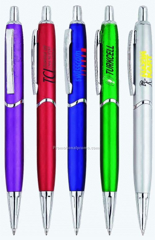 Promotional plastic ballpoint pen
