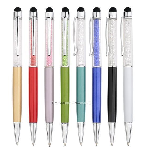 Metal crystal touch pen, stylus touch pen for iphone, Digita touch pen