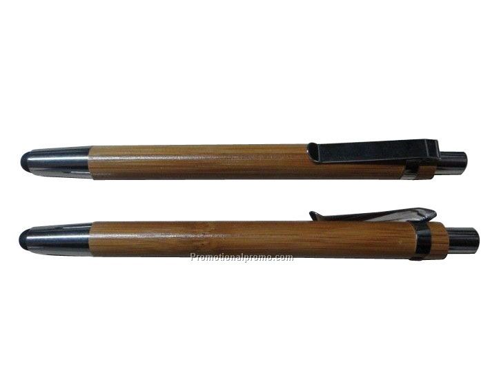 Bamboo eco-friendly ballpoint pen,touch pen