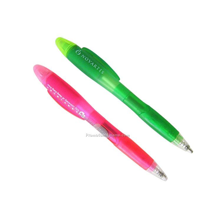2 in 1 highlighter ballpoint pen