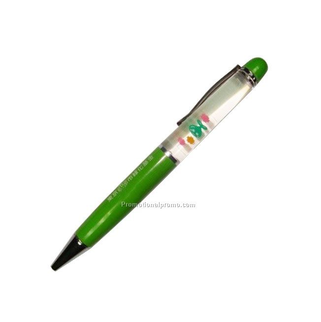 Logo customized floating liquid ballpoint pen
