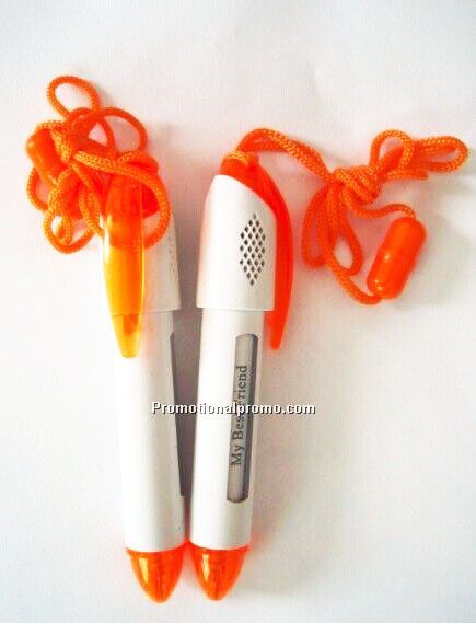 Hot selling professional retractable cheap banner pen woth lanyard