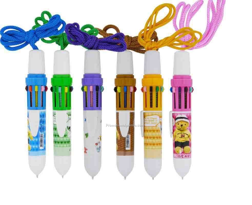 Promoitonal custom ballpoint pen with string