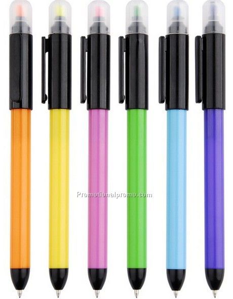 OEM logo ballpoint pen, multifunctional nite write pen