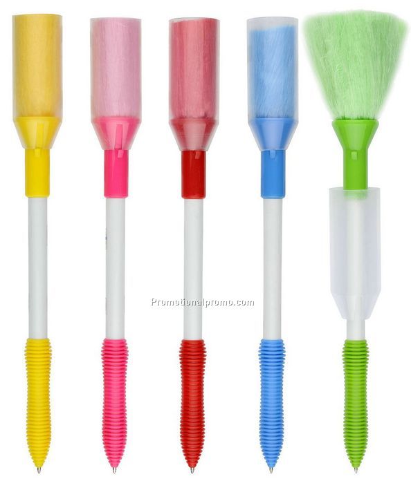 Plastic ballpoint feather brush