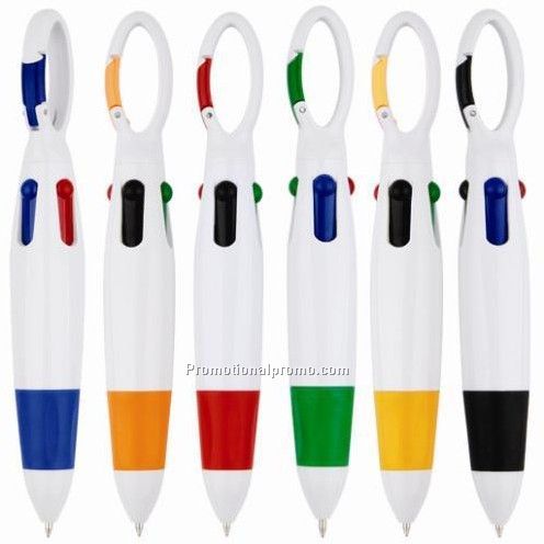 Hot Promotional Four color plastic ballpen Branded Multi-color ballpen, 4 color ballpoint pen