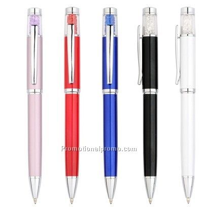 CL-033 Metal Crystal Ballpoint Pen Stylus Pen