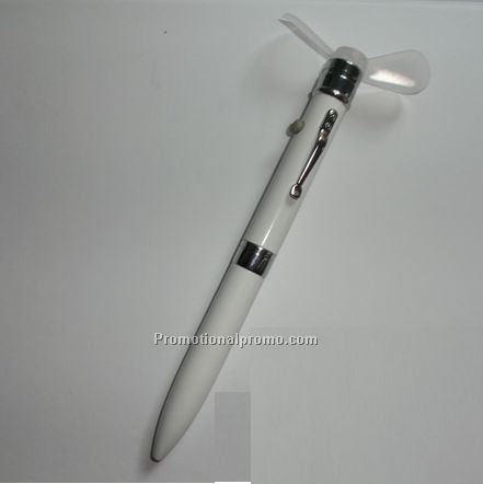 Metal ball point pen with fan