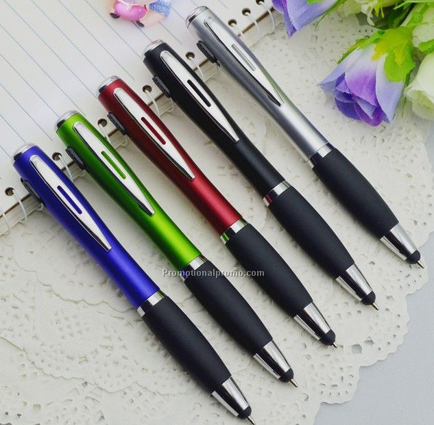 Stylus Ballpoint Pen with Light