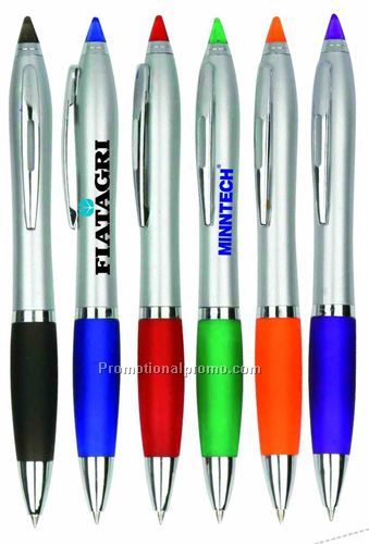 Pen - Bic Solis Plunger Action Retractable Ballpoint Pen with Stylus