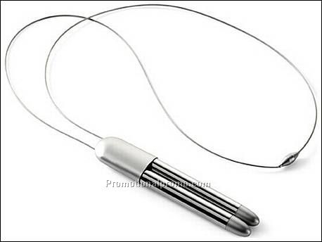 Balpen en ledlampje Blauwschrijvend