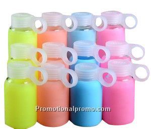 Jelly color silicone case borosilicate glass