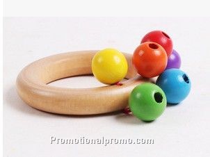 Wood Rainbow grip bell