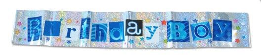Birthday Boy Foil Banner