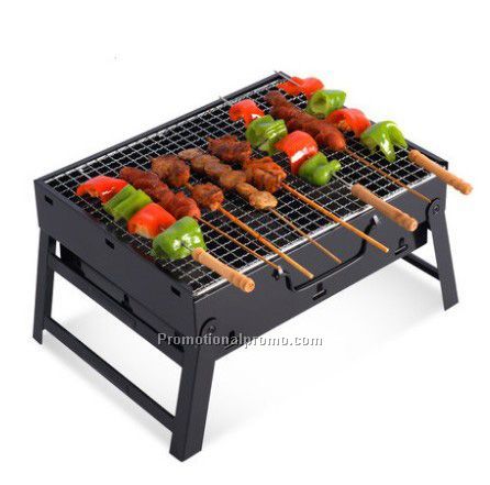 Portable folding barbecue grill