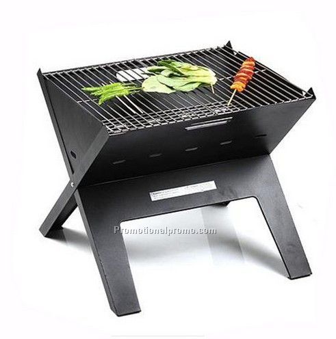 Outdoor folding barbecure grill
