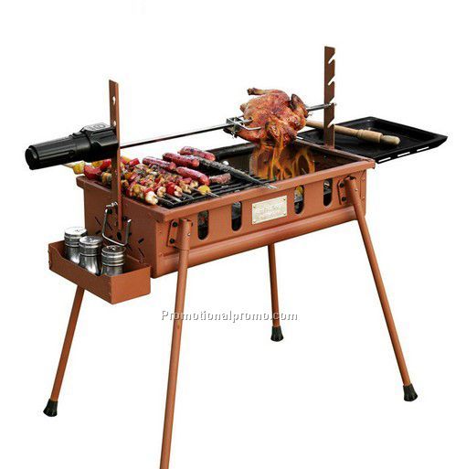 Electric detachable portable barbecue grill