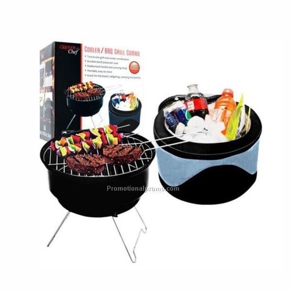 Hot sale round barbecue grill set with cooler bag