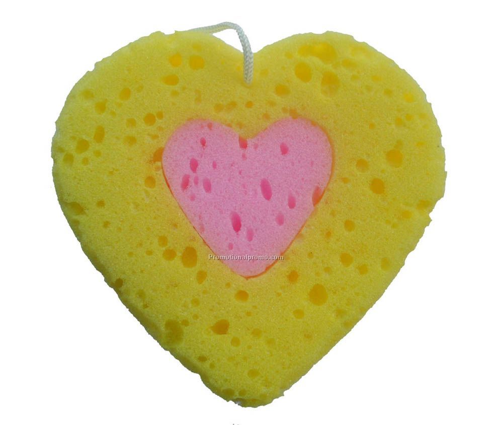 Heart Shaped Bath Sponge