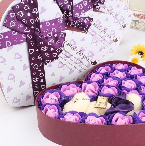 Mixed color delicate soap flower, creative gift 20 pieces soap flower