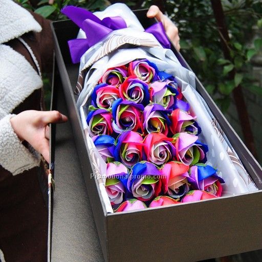 Creative gift rainbow soap flower