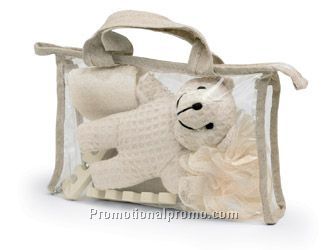 Bathroom set with bear