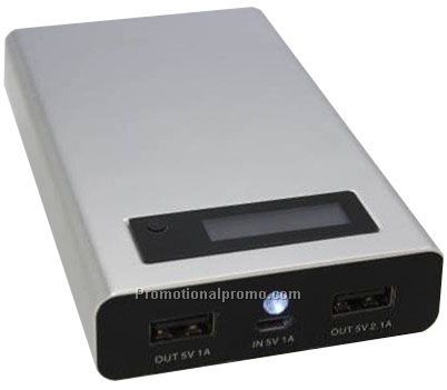 11000mAh silver color mobile power/supplier