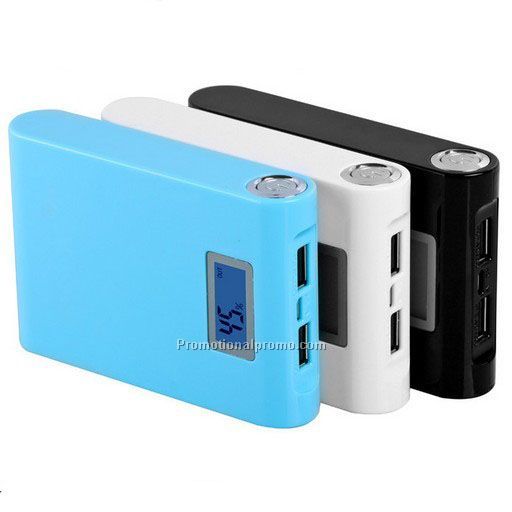 12000mAh power bank with LED light and display screen