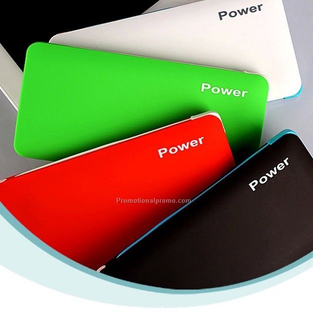 Hot selling  double USB power bank, OEM power bank with cable