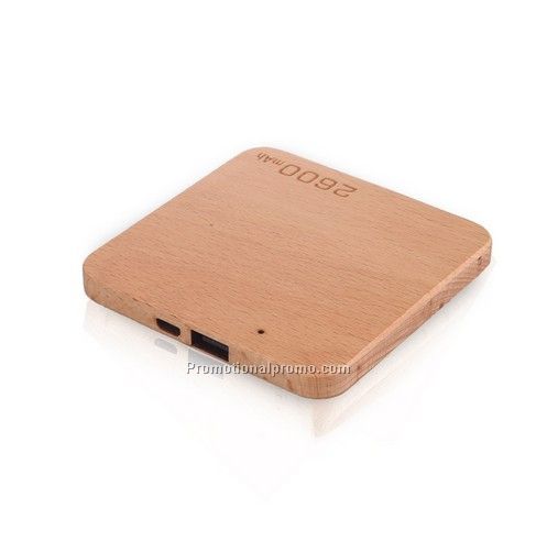 Creative 2600 mAh wood power bank