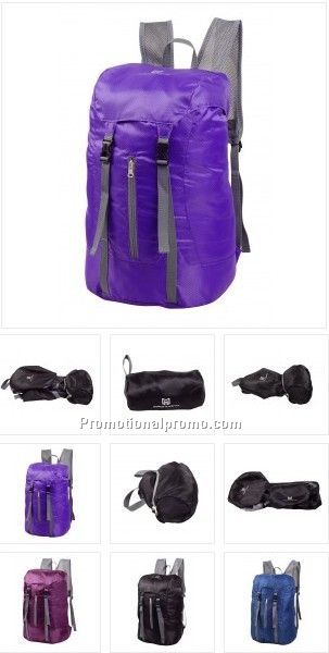 promotional lightweight folding travel backpack