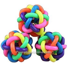 Color woven bell ball