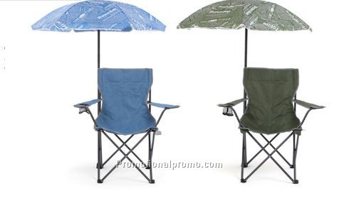 Folding Chair W/ Carry Case, Arm Rest , Cup Holder&Umbrella