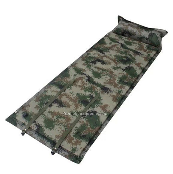 Outdoor sports camping inflatable air bed with pillow