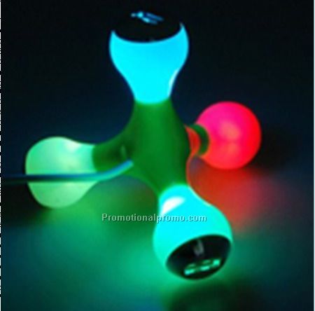 promotionanl Disco USB Hub/ Flashing Light Hub
