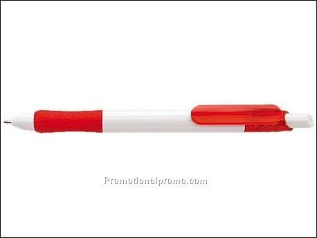 Blauw schrijvende balpen met...