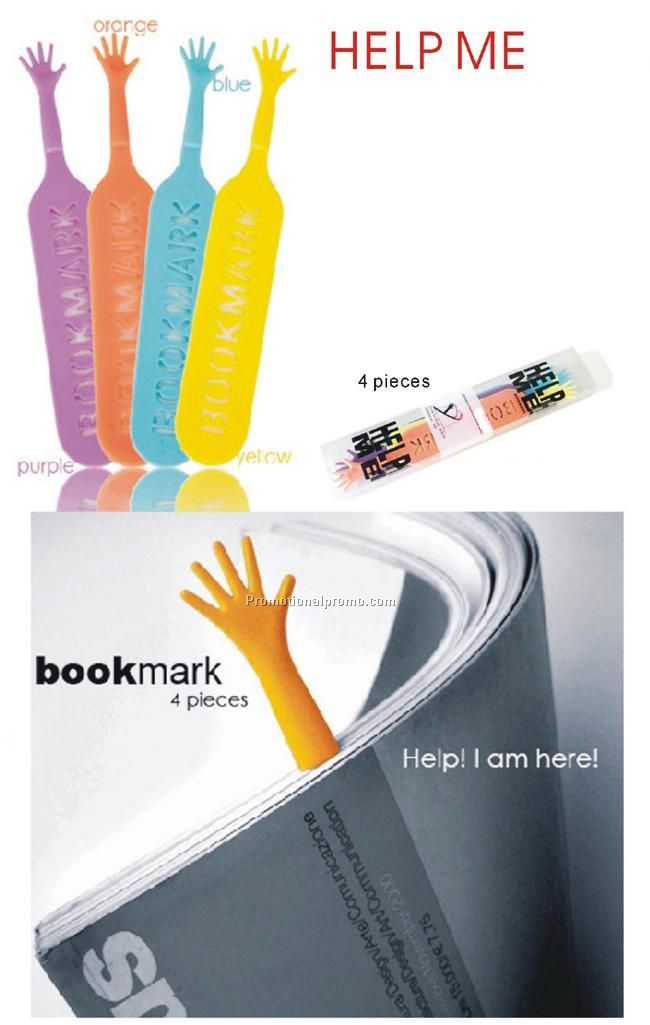 4 pcs Help me bookmark