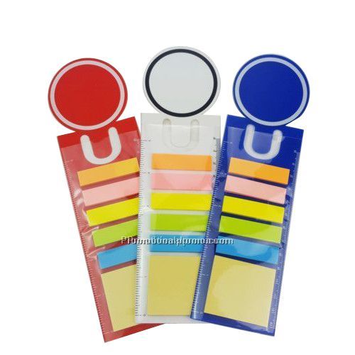 PP Sticky Notes With Bookmark And Ruler
