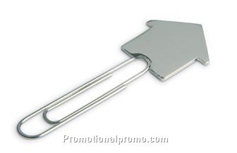 Bookmark. House shape. Metal