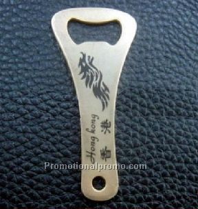 Metal advertising opener, bottle opener