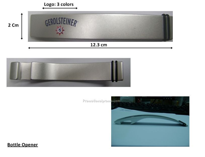 Long aluminium bottle opener