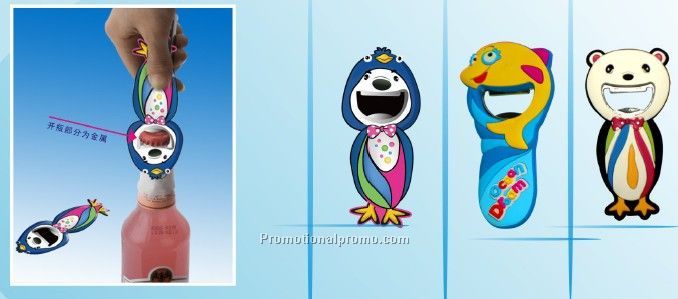 PVC Cartoon Bottle Opener