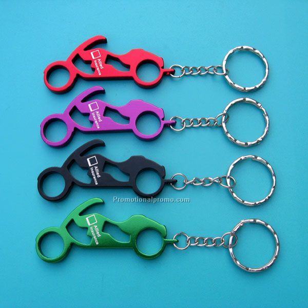 Motorcycle Bottle Opener Keychain